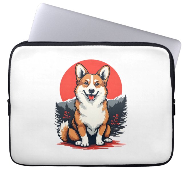 Funda Para Portátil Akita Inu Dog (Frente)