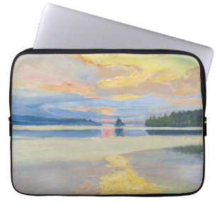 Funda Para Portátil Akseli Gallen-Kallela - Atardecer sobre el lago Ru
