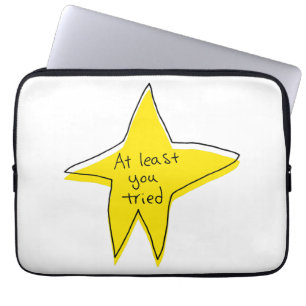 Funda Para Portátil Al Menos Lo Intentaste - Estrella Amarilla