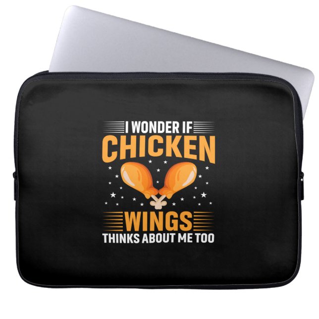 Funda Para Portátil Ala de pollo de arte de pollo (Frente)