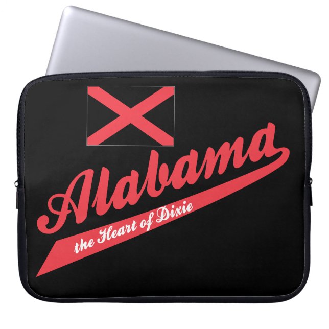 Funda Para Portátil ¡Alabama Corazón de Dixie! (Frente)