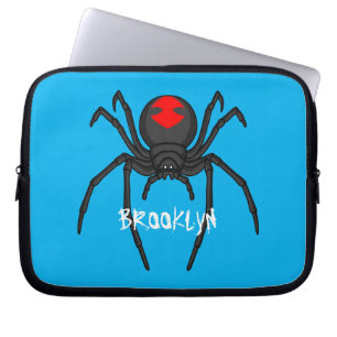 Funda Para Portátil Alarmante ilustracion personalizado de araña de vi