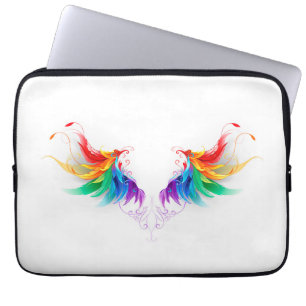 Funda Para Portátil Alas del arco iris fluidas