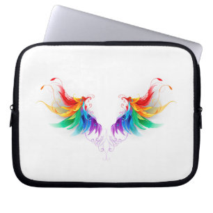 Funda Para Portátil Alas del arco iris fluidas
