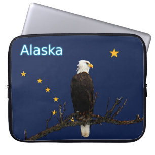 Funda Para Portátil Alaska Eagle And Flag