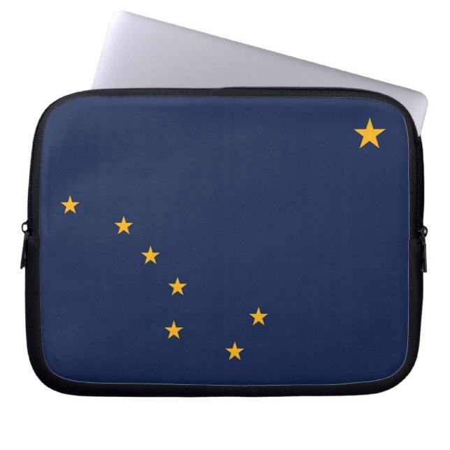 Funda Para Portátil Alaska State Flag Laptop Sleeve (Frente)