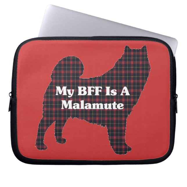 Funda Para Portátil Alaskan Malamute BFF (Frente)