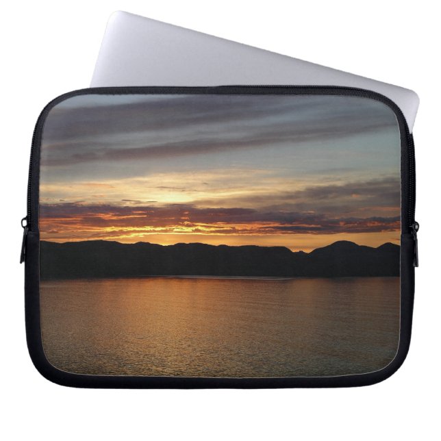 Funda Para Portátil Alaskan Sunset II Hermosa Fotografía de Alaska (Frente)