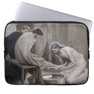 Funda Para Portátil Albert Edelfelt - Jesús lavando pies de discípulos