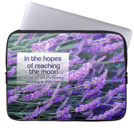 Funda Para Portátil Albert Schweitzer Cita Inspiradora "Flores"