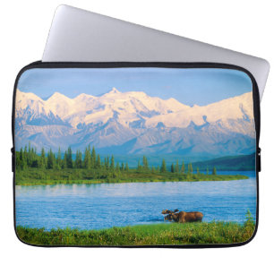 Funda Para Portátil Alce macho en Wonder Lake