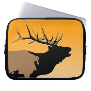 Funda Para Portátil Alce toro al atardecer original de la vida silvest