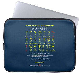 Funda Para Portátil Alefbet hebreo