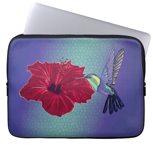 Funda Para Portátil Alegría y colibrí (Frente)
