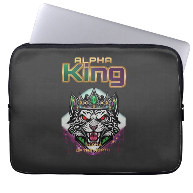 Funda Para Portátil Alfa rey motivacional  (Frente)
