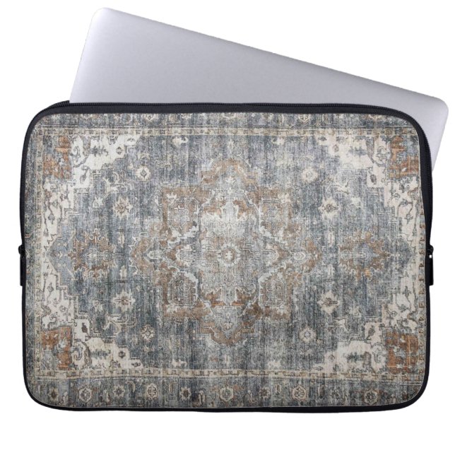 Funda Para Portátil Alfombra persa turca oriental (Frente)