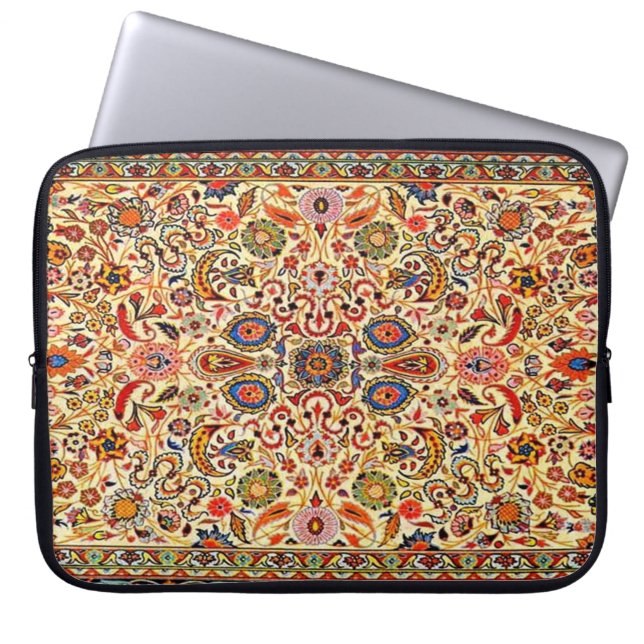 Funda Para Portátil Alfombra turca persa antigua (Frente)