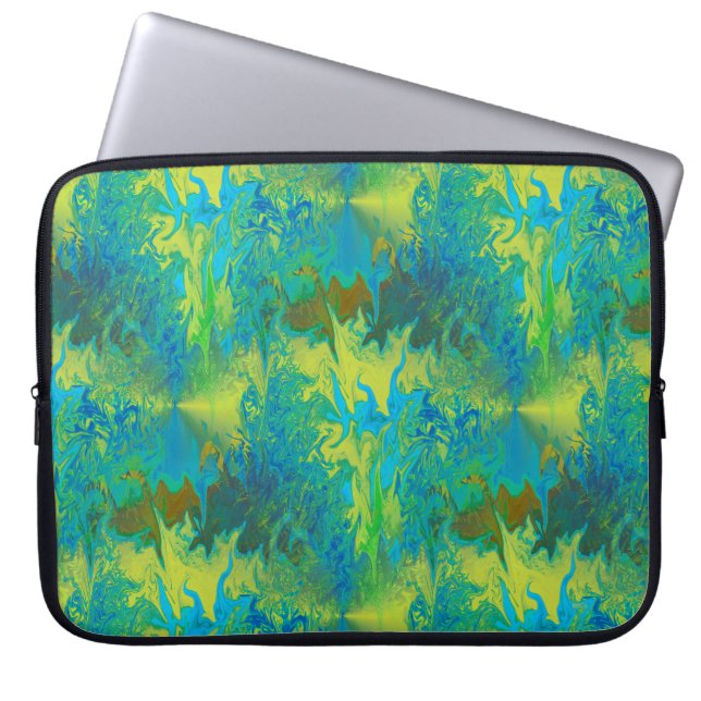 Funda Para Portátil Algas marinas brillantes... (Frente)