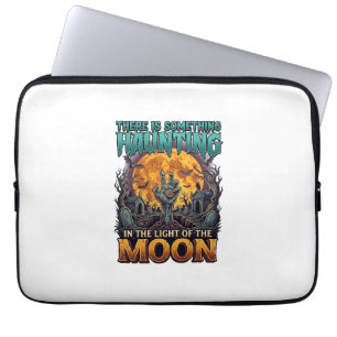 Funda Para Portátil Algo que asusta a la luna Halloween Zombie Mano Tu