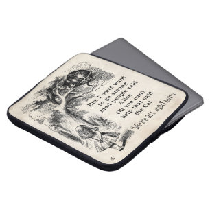 Funda Para Portátil Alicia en el país de las maravillas; Gato de