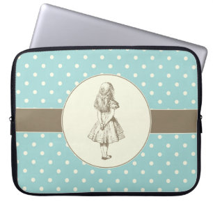 Funda Para Portátil Alicia en lunares del país de las maravillas