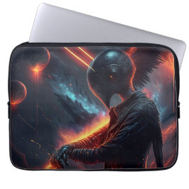 Funda Para Portátil Alien Manipulando la viga de fuego