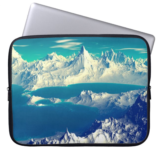 Funda Para Portátil Alien Planet - Material gráfico de computadora 3D. (Frente)