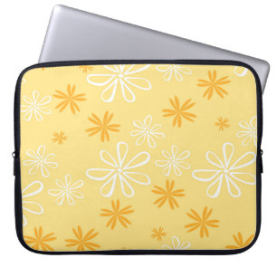 Funda Para Portátil almohada decorativa con estampado floral blanco y 