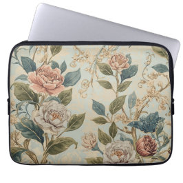 Funda Para Portátil Almohadón de lanzamiento con patrón de rosas de lu