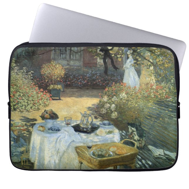 Funda Para Portátil Almuerzo de Claude Monet, Impresionismo antiguo (Frente)