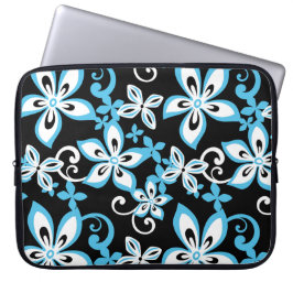 FUNDA PARA PORTÁTIL ALOHA HAWAII (NEGRO/AZUL)