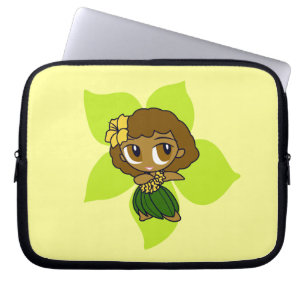 Funda Para Portátil Aloha Honeys Hula Chica Hibiscus Neoprene