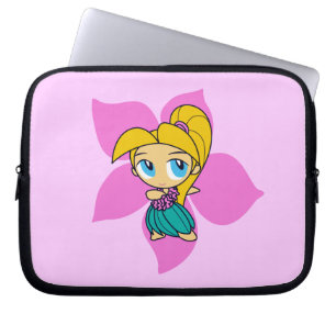 Funda Para Portátil Aloha Honeys Hula Chica Hibiscus Neoprene