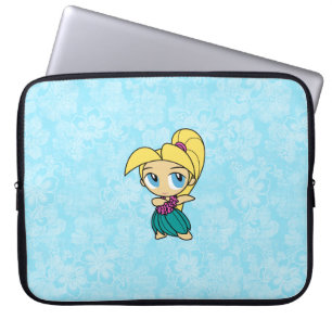 Funda Para Portátil Aloha Honeys Hula Chica Hibiscus Neoprene