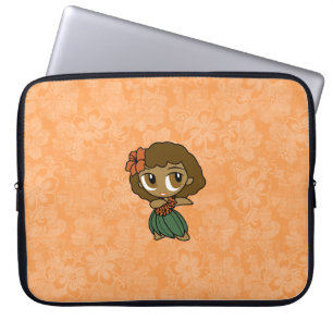 Funda Para Portátil Aloha Honeys Hula Chica Hibiscus Neoprene