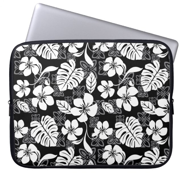FUNDA PARA PORTÁTIL ALOHA VIERNES (NEGRO Y GRIS) (Frente)