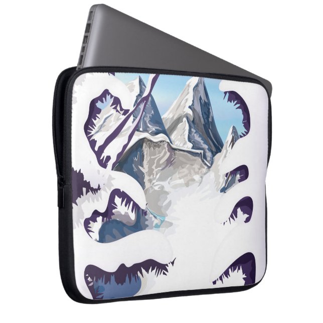 Funda Para Portátil Alpes franceses (Anverso derecho)