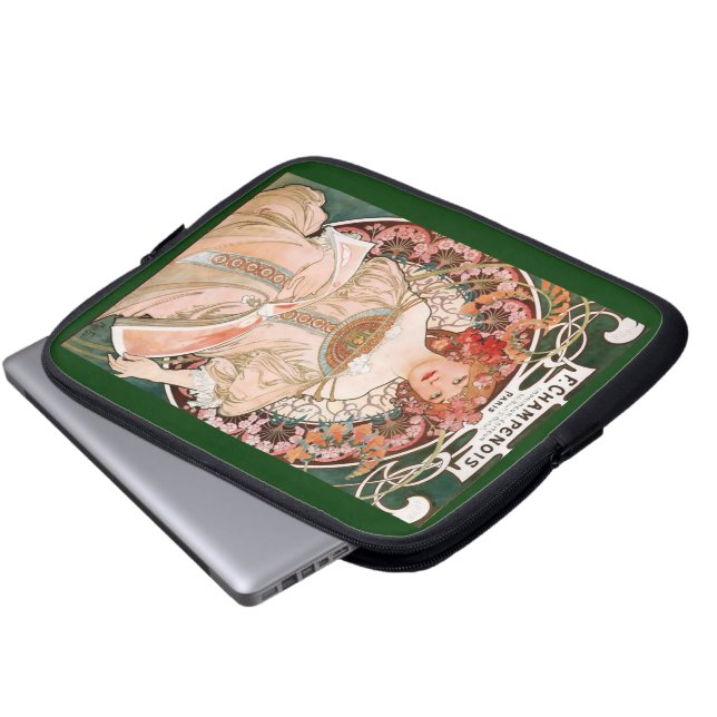 Funda Para Portátil Alphonse Mucha F. Champenois (Inferior anverso)