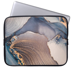 Funda Para Portátil Alta resolución. Pintura de fluido abstracto de lu