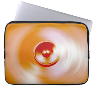 Funda Para Portátil Altavoz de música de giro rojo