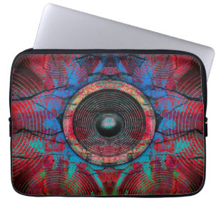 Funda Para Portátil Altavoz de música roja