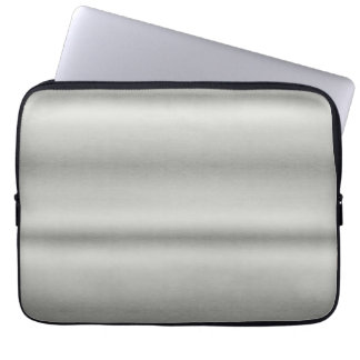 Funda Para Portátil Aluminio cepillado de plata metálica