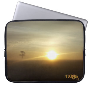 Funda Para Portátil Amanecer Brumoso Matutino en Florida Fotografía Na
