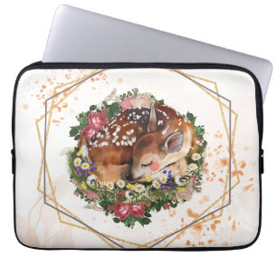 Funda Para Portátil Amanecer durmiente, Ilustracion estilizado de anim