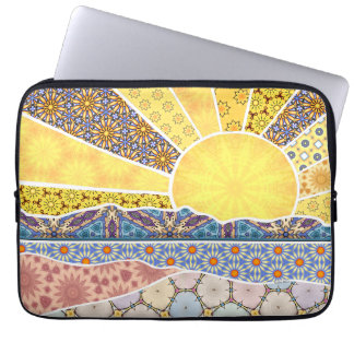 Funda Para Portátil Amanecer en la montaña Appliqué