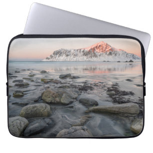 Funda Para Portátil Amanecer Flakstad y playa Skagsanden