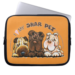 Funda Para Portátil Amante de Shar Pei del chino