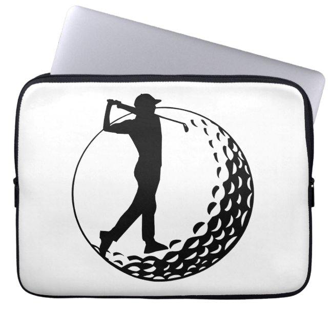 Funda Para Portátil Amante del golf, golfista  (Frente)