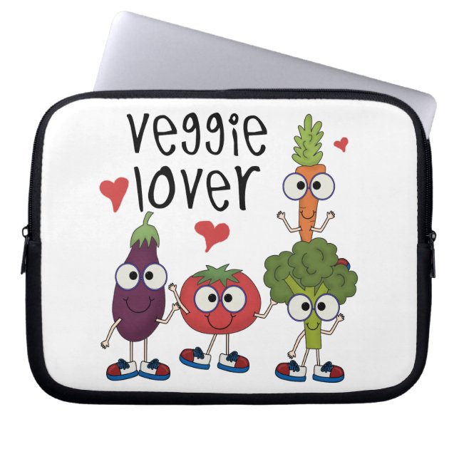 Funda Para Portátil Amante del Veggie (Frente)