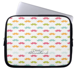 Funda Para Portátil Amantes coloridos personalizados del bigote